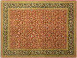 handmade Traditional Design Red Teal Hand Knotted RECTANGLE 100% WOOL area rug 9x12