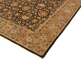 handmade Traditional Lahore Brown Lt. Gray Hand Knotted RECTANGLE 100% WOOL area rug 9x12