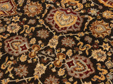 handmade Traditional Lahore Brown Lt. Gray Hand Knotted RECTANGLE 100% WOOL area rug 9x12