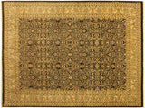 Turkish Knotted Tabriz Istanbul Imelda Brown/Tan Wool Rug - 9'3'' x 12'5''