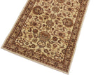 handmade Traditional Kafkaz Ivory Brown Hand Knotted RUNNER 100% WOOL area rug 3 x 10