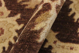 handmade Traditional Kafkaz Brown Tan Hand Knotted RUNNER 100% WOOL area rug 3x10 