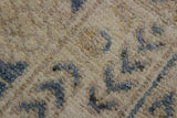 handmade Transitional Kotan Lt. Blue Ivory Hand Knotted RUNNER 100% WOOL area rug 3x12 