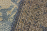 handmade Transitional Kotan Lt. Blue Ivory Hand Knotted RUNNER 100% WOOL area rug 3x12 