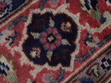handmade Traditional Kashan Blue Pink Hand Knotted RUNNER 100% WOOL area rug 3x10
