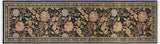 handmade Traditional Kamal Black Blue Hand Knotted RUNNER 100% WOOL area rug 3x10