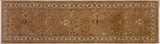 Boho Chic Turkish Knotted Germaine Floral Wool Runner - 2'8'' x 9'11''