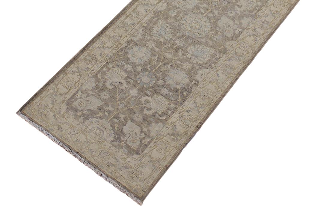 handmade Traditional Kafkaz Lt. Brown Ivory Hand Knotted RUNNER 100% WOOL area rug 3x10 