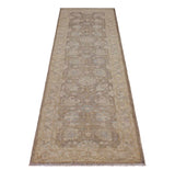 handmade Traditional Kafkaz Brown Ivory Hand Knotted RUNNER 100% WOOL area rug 3 x 10