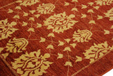 handmade Transitional Kafkaz Chobi Ziegler Red Gold Hand Knotted RECTANGLE 100% WOOL area rug 4 x 6