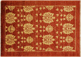Bohemien Ziegler Bobby Red Gold Hand-Knotted Wool Rug - 3'7'' x 6'0''