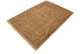 handmade Transitional Kafkaz Chobi Ziegler Lt. Tan Brown Hand Knotted RECTANGLE 100% WOOL area rug 4 x 6