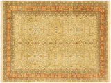 handmade Traditional Tabriz Beige Rust Hand Knotted RECTANGLE 100% WOOL area rug 4x6