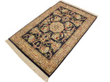 handmade Traditional Anarlaki Blue Beige Hand Knotted RECTANGLE 100% WOOL area rug 4x6