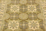 handmade Transitional Kafkaz Chobi Ziegler Lt. Green Ivory Hand Knotted RECTANGLE 100% WOOL area rug 4 x 6
