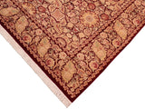 handmade Traditional Dhop Red Gold Hand Knotted RECTANGLE 100% WOOL area rug 8x10