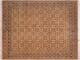 Gulzar Pak Persian Christen Gold/Black Wool Rug - 8'1'' x 10'1''