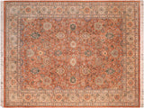 Pak Persian Rafaela Orange/Tan Wool Rug - 8'0'' x 10'1''