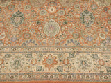 handmade Transitional Lahore Rust Beige Hand Knotted RECTANGLE 100% WOOL area rug 9x12