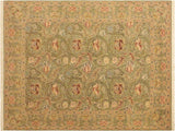Marry Gold Pak Persian Roxana Green/Gold Wool Rug - 9'2'' x 12'8''