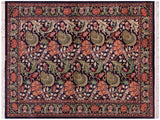 Pak Persian Caridad Blue/Red Wool Rug - 4'7'' x 7'1''