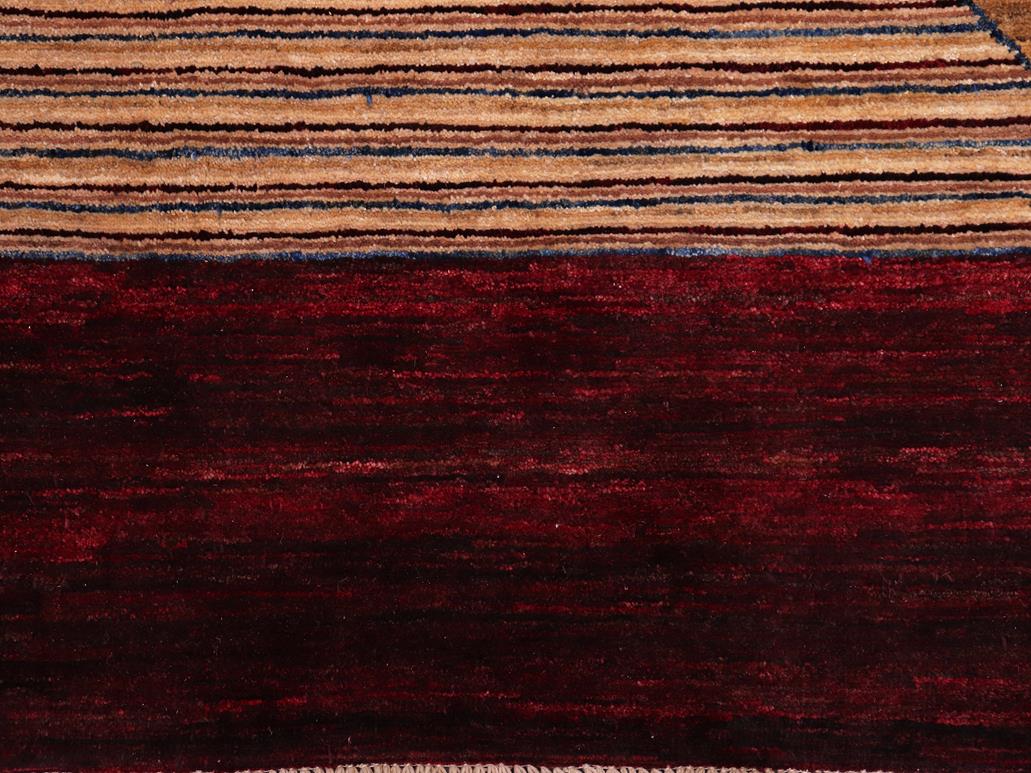 Bohemian Gabbeh Lelah Red/Brown Wool Rug - 4'11'' x 7'1''