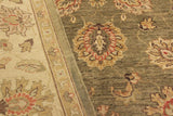 handmade Traditional Kafkaz Chobi Ziegler Lt. Green Ivory Hand Knotted RECTANGLE 100% WOOL area rug 5 x 7
