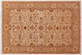 Boho Chic Ziegler Junko Tan Gold Hand-Knotted Wool Rug - 4'11'' x 7'1''