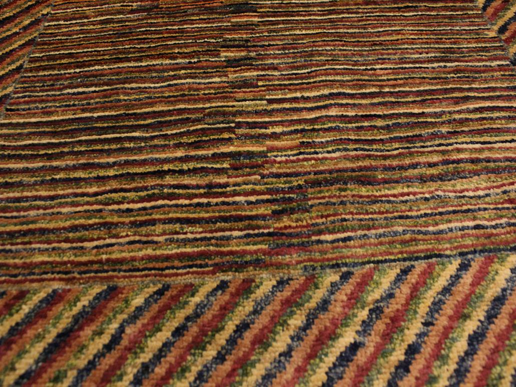 Contemporary Gabbeh Laquita Blue/Green Wool Rug - 3'1'' x 5'1''