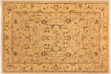 Bohemien Ziegler Tiana Tan Gold Hand-Knotted Wool Rug - 3'4'' x 4'9''