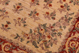 handmade Traditional Kafkaz Chobi Ziegler Ivory Red Hand Knotted RECTANGLE 100% WOOL area rug 3 x 5