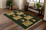 handmade Transitional Drake Green Rust Hand Knotted RECTANGLE 100% WOOL area rug 3 x 5