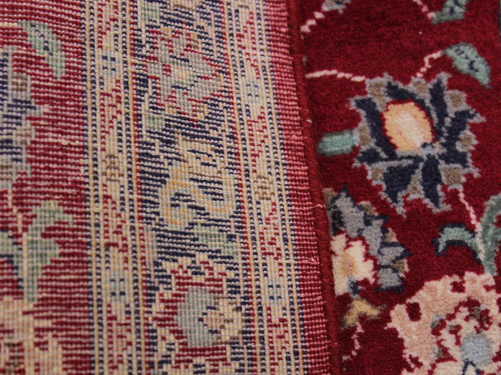 handmade Traditional Abasi Afsha Red Blue Hand Knotted RECTANGLE 100% WOOL area rug 2x3
