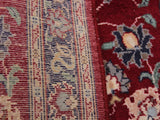 handmade Traditional Abasi Afsha Red Blue Hand Knotted RECTANGLE 100% WOOL area rug 2x3