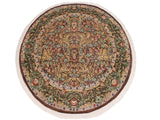 handmade Traditional Imran Brown Gray Hand Knotted ROUND 100% WOOL area rug 8x8