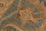 handmade Traditional Kafkaz Chobi Ziegler Rust Teal Blue Hand Knotted RECTANGLE 100% WOOL area rug 13 x 19