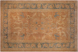 Classic Ziegler Nannette Rust Teal Blue Hand-Knotted Wool Rug - 13'0'' x 19'5''