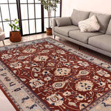 handmade Traditional Kafkaz Chobi Ziegler Brown Lt. Blue Hand Knotted RECTANGLE 100% WOOL area rug 12 x 18