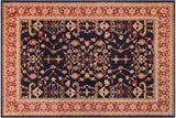 Boho Chic Ziegler Cherly Blue Red Hand-Knotted Wool Rug - 12'0'' x 16'1''