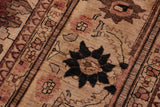 handmade Geometric  Aubergine Tan Hand Knotted RECTANGLE 100% WOOL area rug 12 x 17