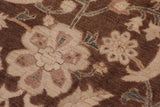 handmade Traditional Kafkaz Chobi Ziegler Lt. Brown Ivory Hand Knotted RECTANGLE 100% WOOL area rug 12 x 14