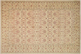 handmade Transitional Kafkaz Chobi Ziegler Tan Red Hand Knotted RECTANGLE 100% WOOL area rug 12 x 19