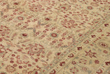 handmade Transitional Kafkaz Chobi Ziegler Tan Red Hand Knotted RECTANGLE 100% WOOL area rug 12 x 19
