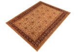 handmade Transitional Kafkaz Chobi Ziegler Lt. Gold Brown Hand Knotted RECTANGLE 100% WOOL area rug 10 x 16