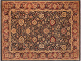 Antique Vegetable Dyed Anmol Agra Blue/Red Wool Rug - 10'1'' x 14'11''