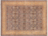 handmade Traditional Tabriz Blue Gold Hand Knotted RECTANGLE 100% WOOL area rug 10x14