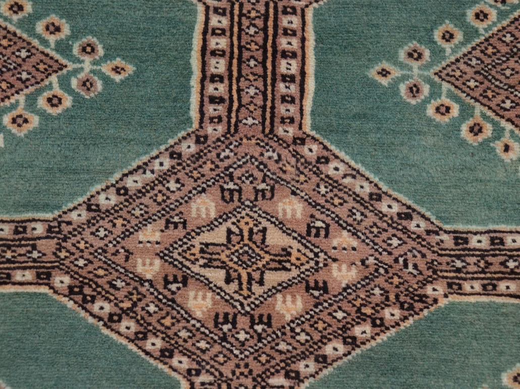 handmade Geometric Bokhara Lt. Green Lt. Brown Hand Knotted RECTANGLE 100% WOOL area rug 10x14