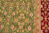 handmade Transitional Kafkaz Chobi Ziegler Green Red Hand Knotted RECTANGLE 100% WOOL area rug 12 x 18