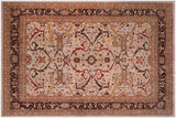 handmade Traditional Kafkaz Chobi Ziegler Gray Brown Hand Knotted RECTANGLE 100% WOOL area rug 12 x 15