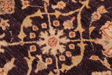 handmade Traditional Kafkaz Chobi Ziegler Aubergine Ivory Hand Knotted RECTANGLE 100% WOOL area rug 12 x 15